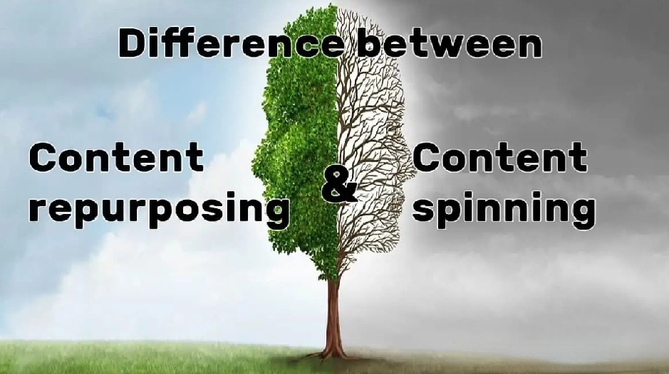 Difference between content repurposing and content spinning